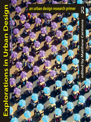 cover image of Explorations in Urban Design
